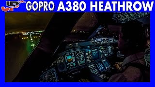 AIRBUS A380 Takeoff from London Heathrow Airport |Flight Deck GoPro View