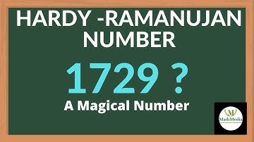VERY INTERESTING HARDY - RAMANUJAN NUMBER. THE STORY OF HARDY RAMANUJAN NUMBER IS ELABORATED.
