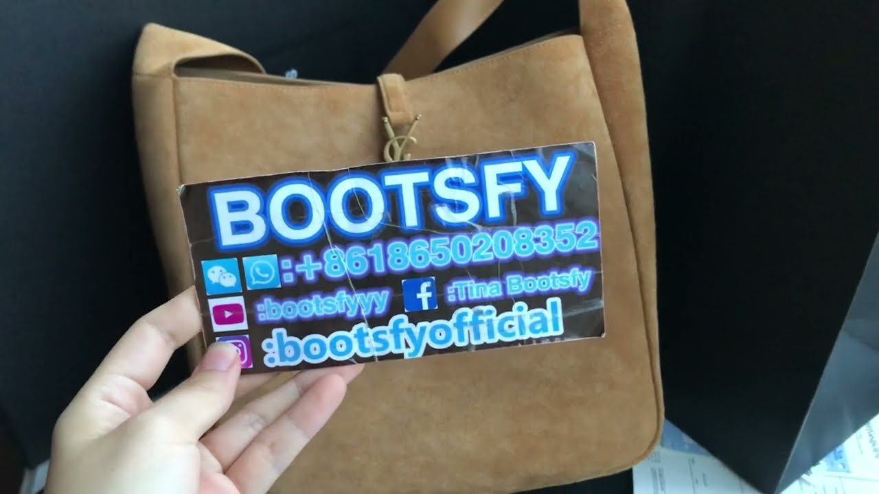 S-aint L-aurent Le 5 A 7 Large YSL Hobo Bag in Suede