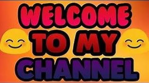 First video! Welcome to my channel again!!