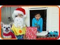 Kid Magical Wishes Came True! Santa Claus Delivering Presents! Thomas and Friends Christmas Tree!