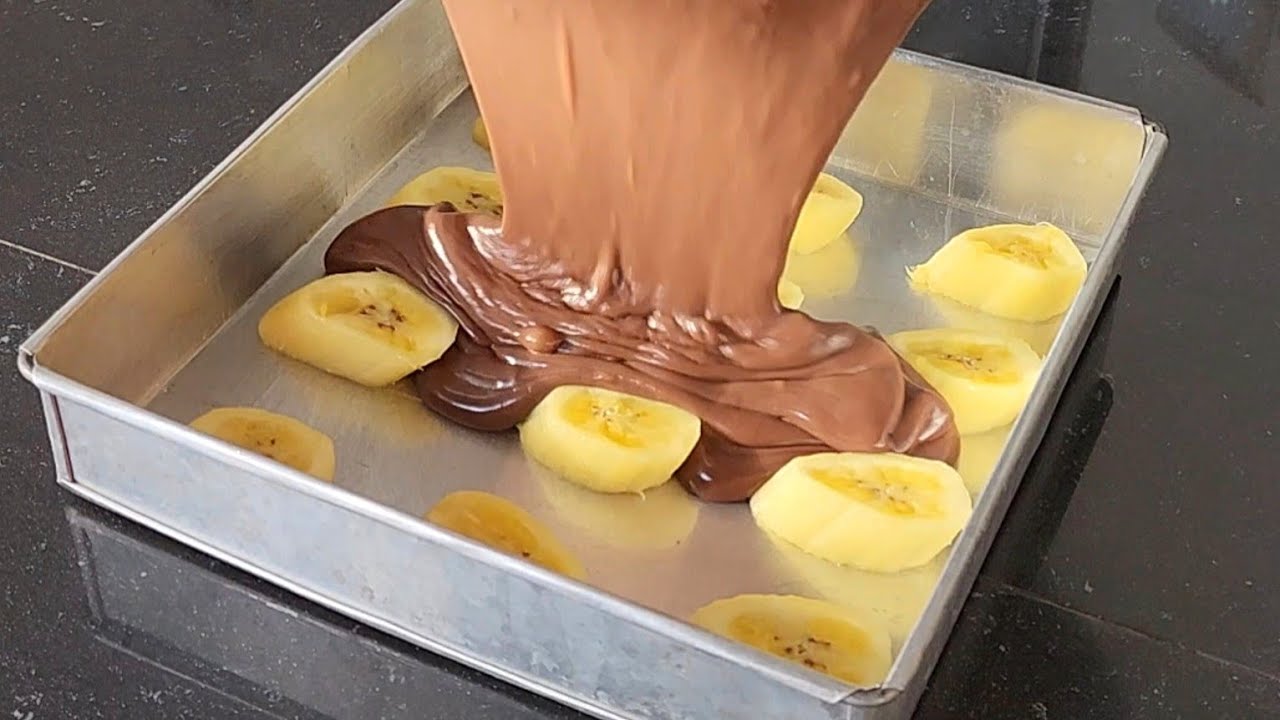 Punya Pisang dibuat seperti ini enak banget, cemilan enak tanpa oven tanpa mixer