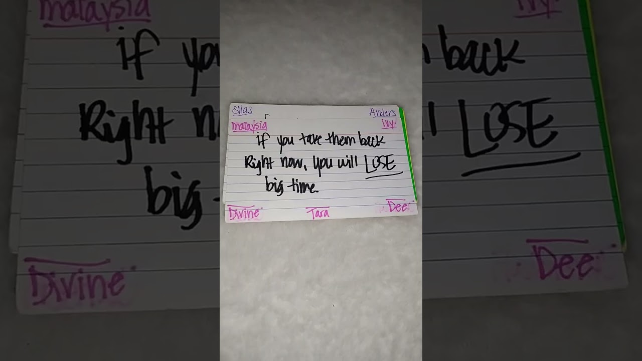 They're going to hurt themselves trying to hurt you.