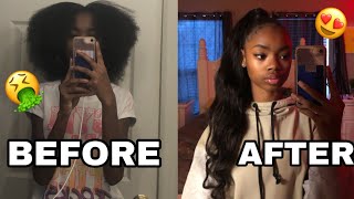 HIGH PONYTAIL ON NATURAL HAIR (very detailed)