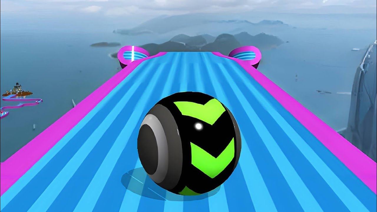 Sky Rolling Ball 3D Gameplay Speedrun Max All Levels 2312