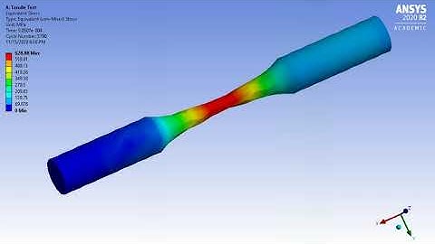 Tensile Test Using ANSYS Explicit Dynamics