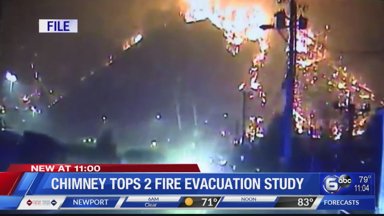 Chimney Tops 2 fire evacuation study