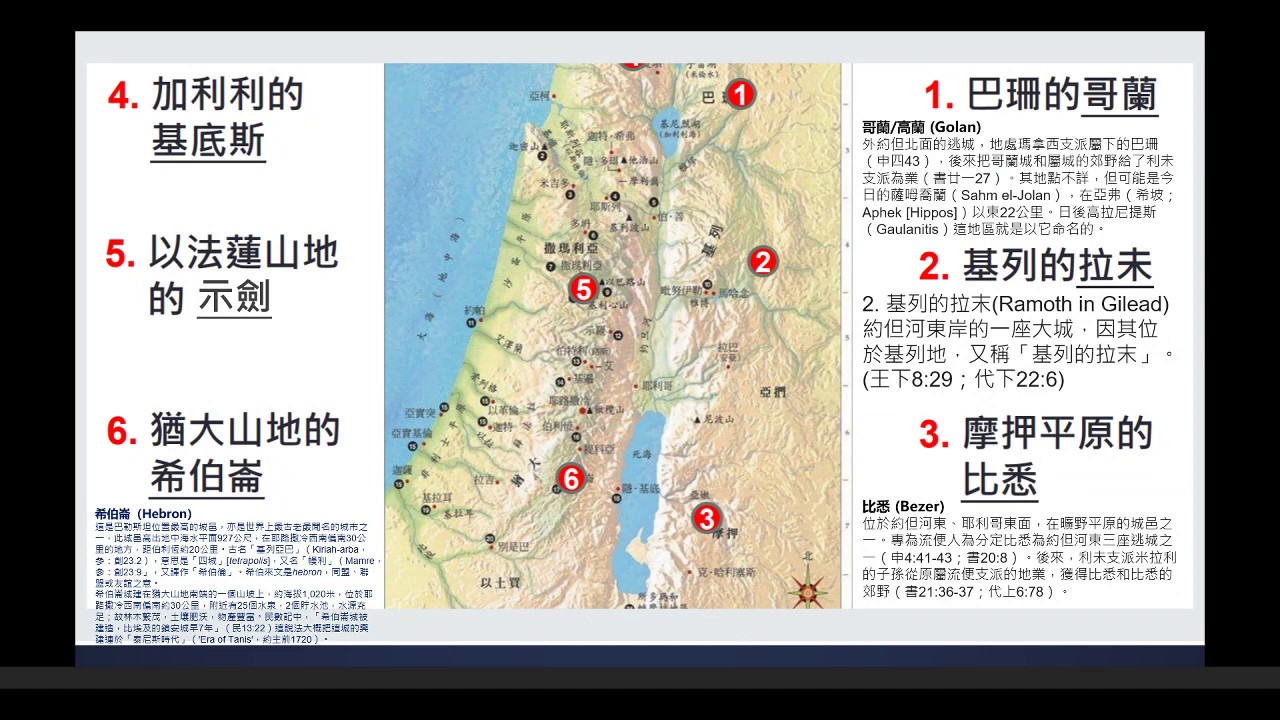 申命記 自修紀錄 11 CITIES OF REFUGE 逃城 - YouTube