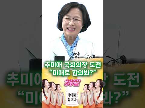 추미애 국회의장 도전 미애로 합의봐? / #채널A #shorts #30짤 @channelA-news