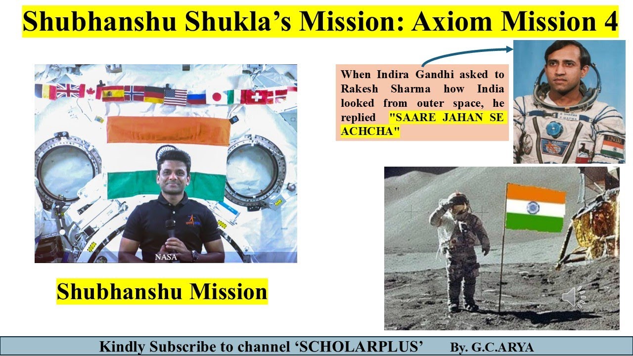 “Shubhanshu Shukla Space Mission Explained + 15 ISRO MCQs | UPSC/SSC Science | Scholar Plus”