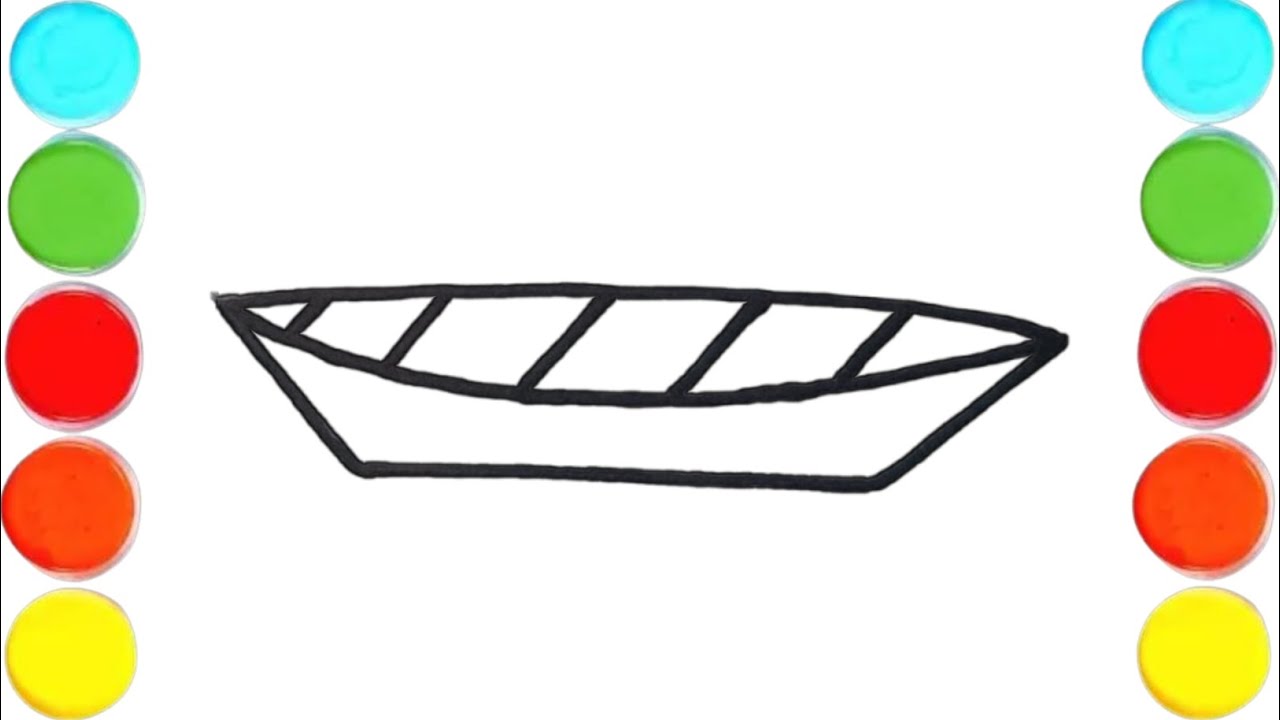 How To Draw A Boat ⛵ Drawing For Kids Toddlers Art Children Art....