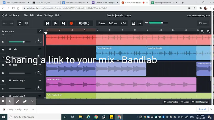 Culminating Project   exporting and sharing your mix