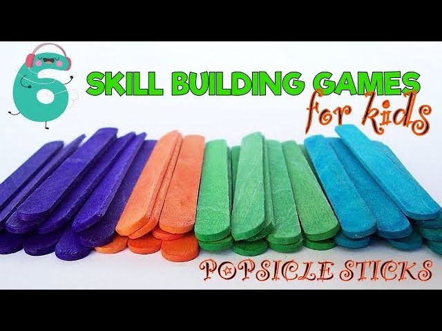 FINE MOTOR GAMES with Popsicle Sticks l Teletherapy Ideas for