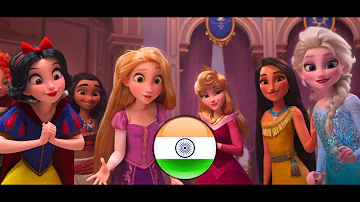 Vanellope meets the Disney Princesses (Hindi) | RALPH BREAKS THE INTERNET