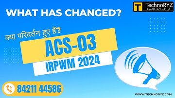 क्या खास है Correction Slip ACS-03 IRPWM 2024 में..?