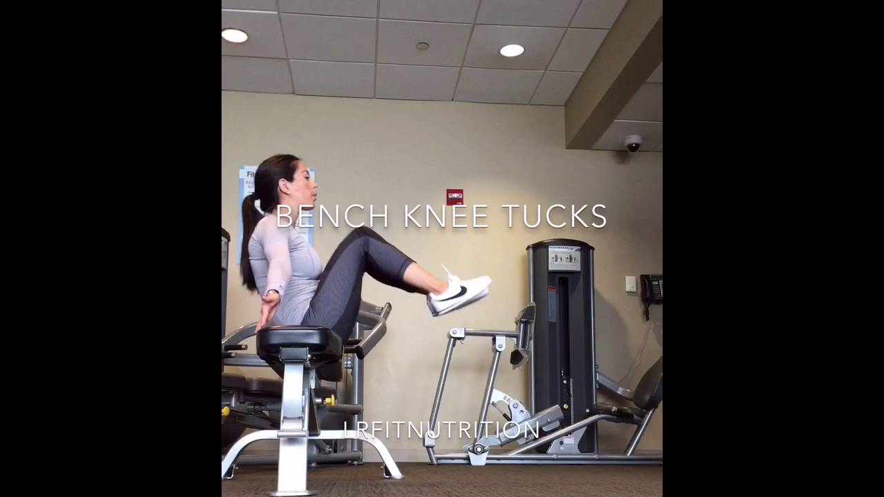 Bench Knee Tucks YouTube