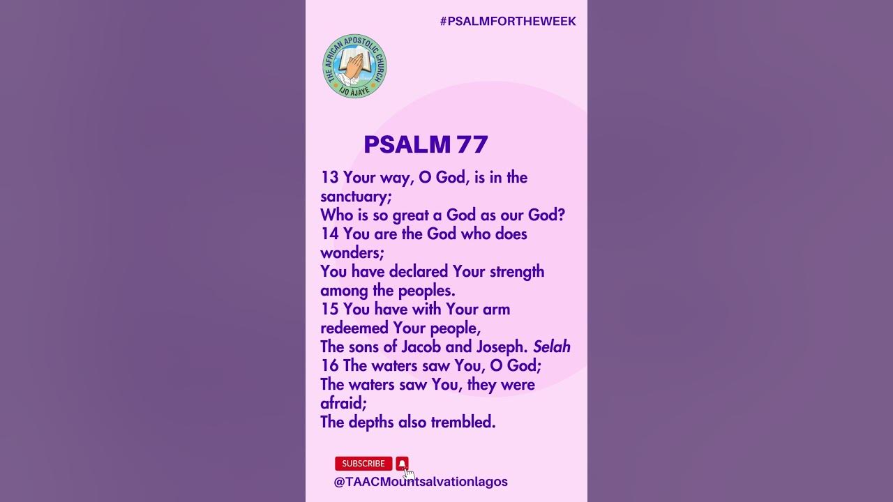 PSALM FOR THE WEEK PSALM 77 YouTube psalm-77-14-daily-devotion-march-9-2023-daily-devotional