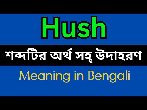 Hush Meaning In Bengali /Hush mane ki
