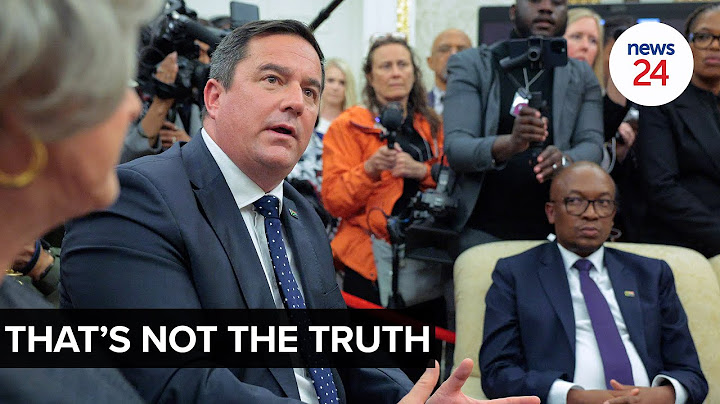 WATCH | Agriculture minister and DA leader, John Steenhuisen addresses Donald Trump