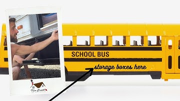 HOW we Mounted Storage Boxes Underneath Our SKOOLIE