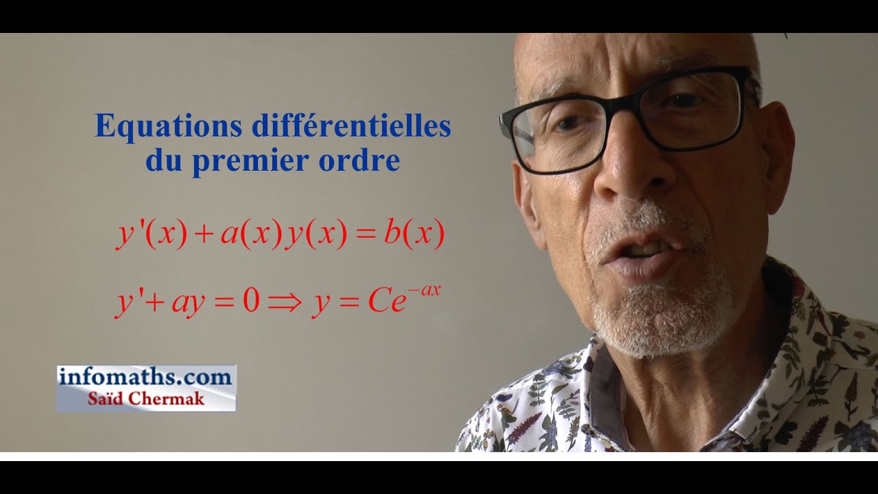 EQUATIONS DIFFERENTIELLES DU PREMIER ORDRE. PARTIE I