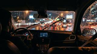 Car Interior Night Drive with Rain | Highway Sounds & Soft Engine for Sleep screenshot 5
