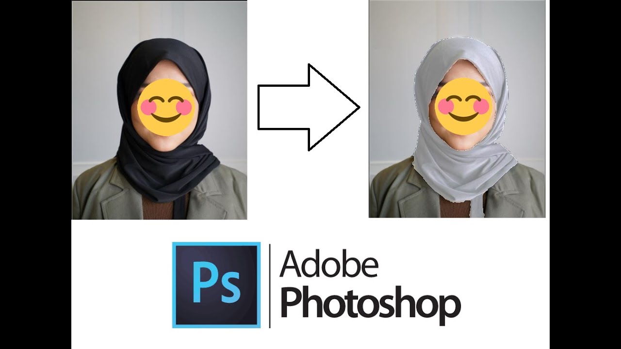 CARA UBAH WARNA JILBAB HITAM MENJADI PUTIH CARA UBAH WARNA KERUDUNG DENGAN YouTube