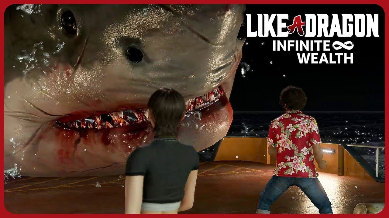Like a Dragon: Infinite Wealth. БИТВА С ГИГИНТСКОЙ АКУЛОЙ.