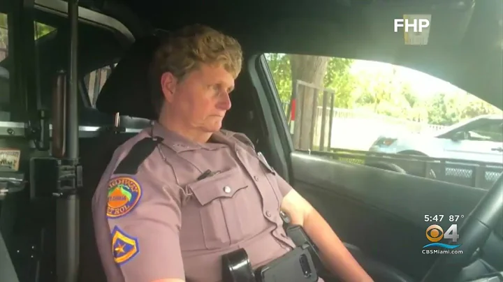 Female Florida Highway Patrol Trooper Works Final ...