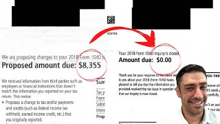 IRS Proposed Amount Due – My Response #1