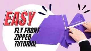 Easy Quick Fly Front Zipper | Sew a Fly Front Zipper in Under 15 Mins by The Stitch Sisters 30,482 views 2 years ago 15 minutes