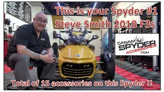 This is your Spyder #1 - 15 accessories on the bike - Steve Smith - 2018 F3s