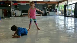 My kids doing jiu jitsu at Checkmat Folsom