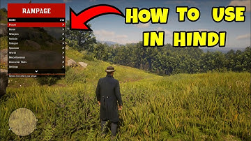 HOW TO USE RAMPAGE TRAINER IN HINDI RDR 2 | FULL DETAILED TUTORIAL RAMPAGE TRAINER 