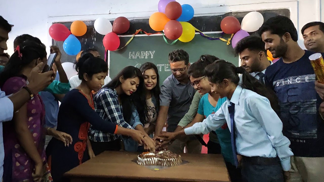 Teachers Day celebration  with principal of Ananda Chandra College of Commerce-SBO- most enjoy