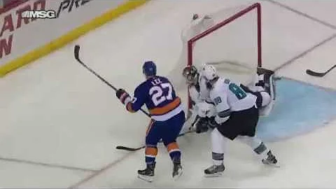 John Tavares Sweet Pass through Brent Burns' Legs ...