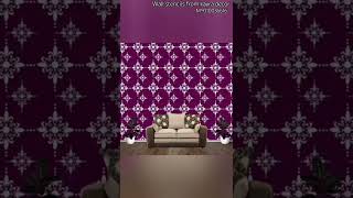 Wall stencils ksh264 from kayra decor #short #kayradecor #wallpaintingdesignideas