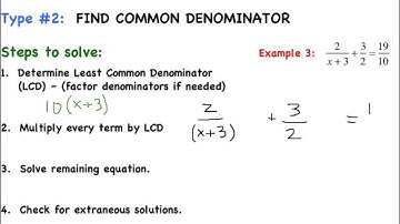 Day 10: 9-6 Solving Rational Equations