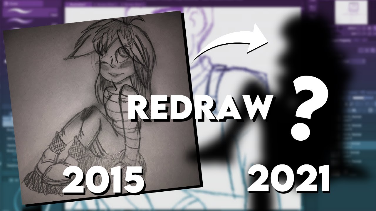 [Speedpaint] Redrawing Old Art From 2015 - YouTube