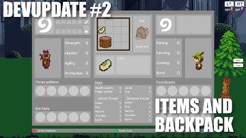 Development Update  - Items, Backpack and Save System