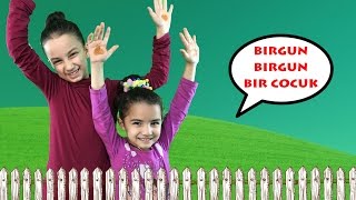 Bir gün bir gün bir çocuk, mini mini bir kuş donmuştu, ceviz adam, polisler | Çocuk video |