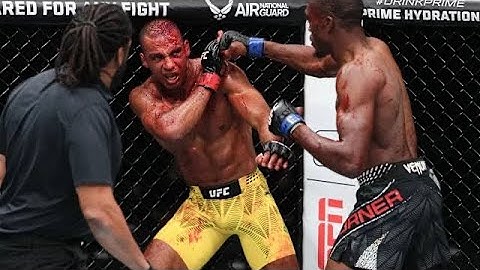 Jalin Turner BLOODY TKO of Edson Barboza in Round 1 | UFC 323 🩸