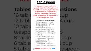Measure tablespoon #shorts #youtubeshorts #viral #measurement