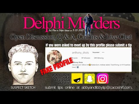 Delphi Murders. Q & A with special guests Fig & C D