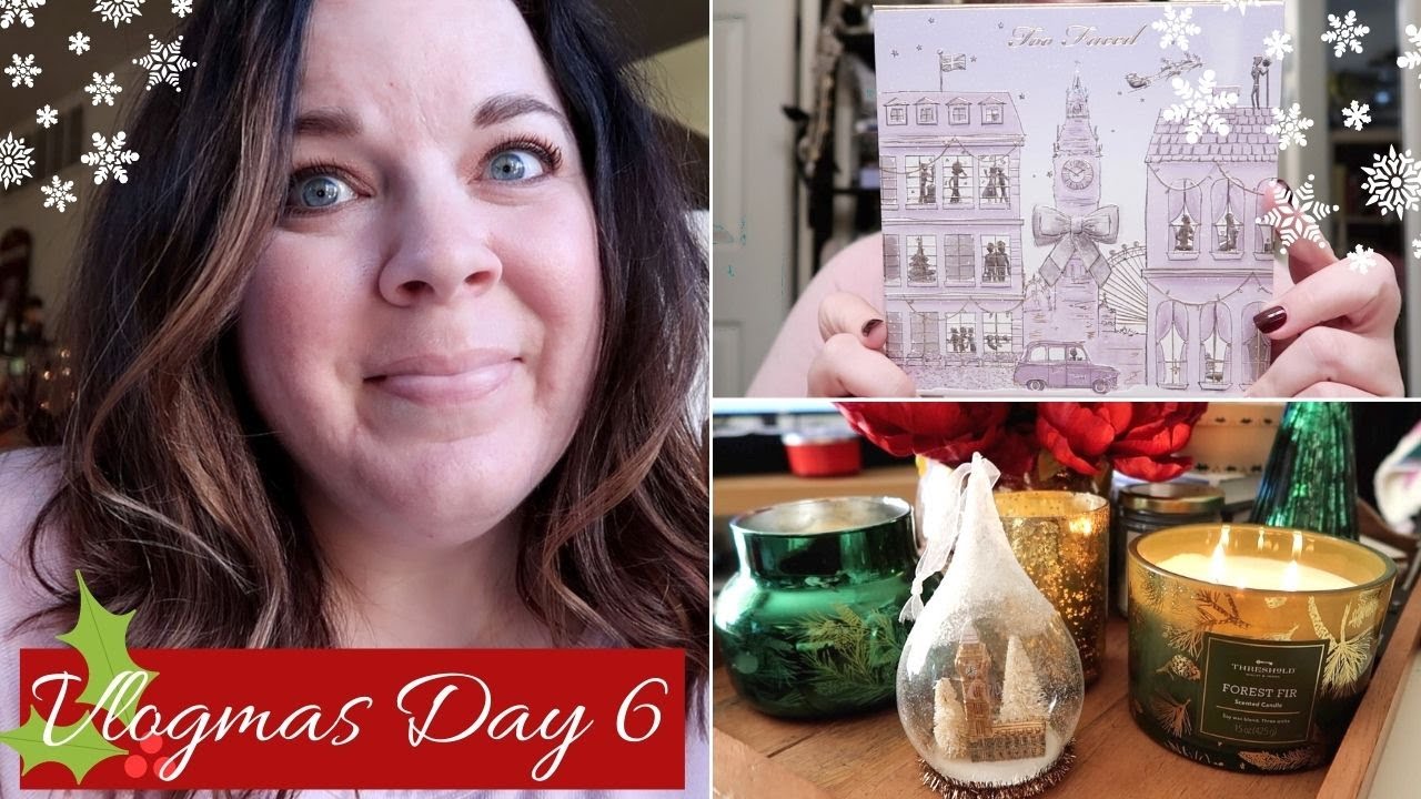 GRWM Too Faced "Christmas In London" Palette Vlogmas Day 6 2021 YouTube