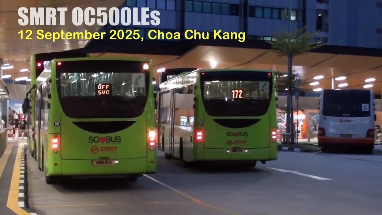 Pre-Zhongtong/BYD Takeover - SMRT Mercedes-Benz OC500LEs in Choa Chu Kang