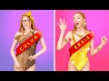 JADI EKSIS DI SEKOLAH! KIAT DIY FEMININ || Makeover Total! Cewek Jahat VS Baik Oleh 123 GO! TRENDS