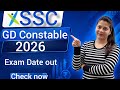 SSC GD Constable Exam Date 2026 Out | Check Now @Naukriverse360 