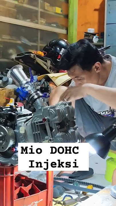 Mio injeksi DOHC 200cc | swap engine mio blok moto1 head hi-speed #5tl #mioboreup #headdohc #mio