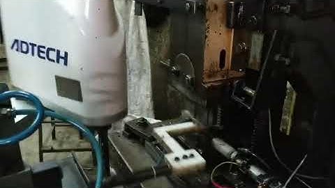 ADTECH SCARA robot used on milling and drilling application.